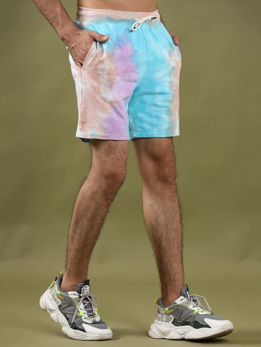 Bright Multicolor Tie Dye Shorts